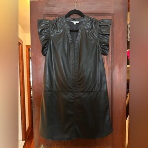 THML Black Faux Leather Mini Dress